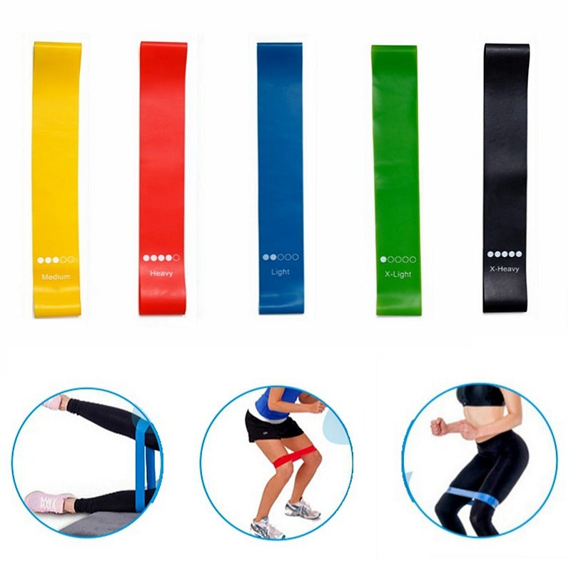 FitBloom Resistance Band Set (5-Level Home Workout Bands)