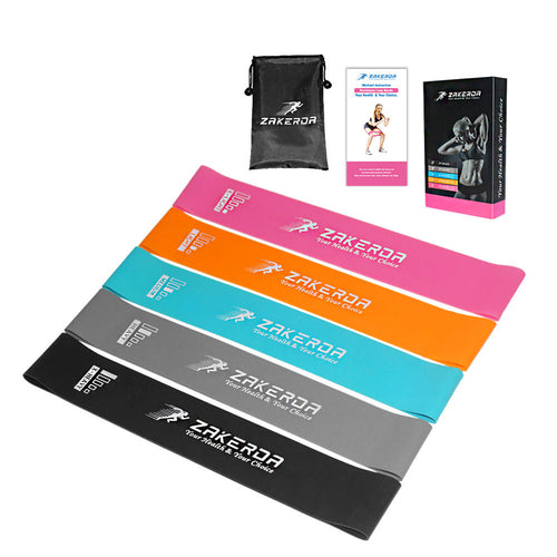 FitBloom Resistance Band Set (5-Level Home Workout Bands)