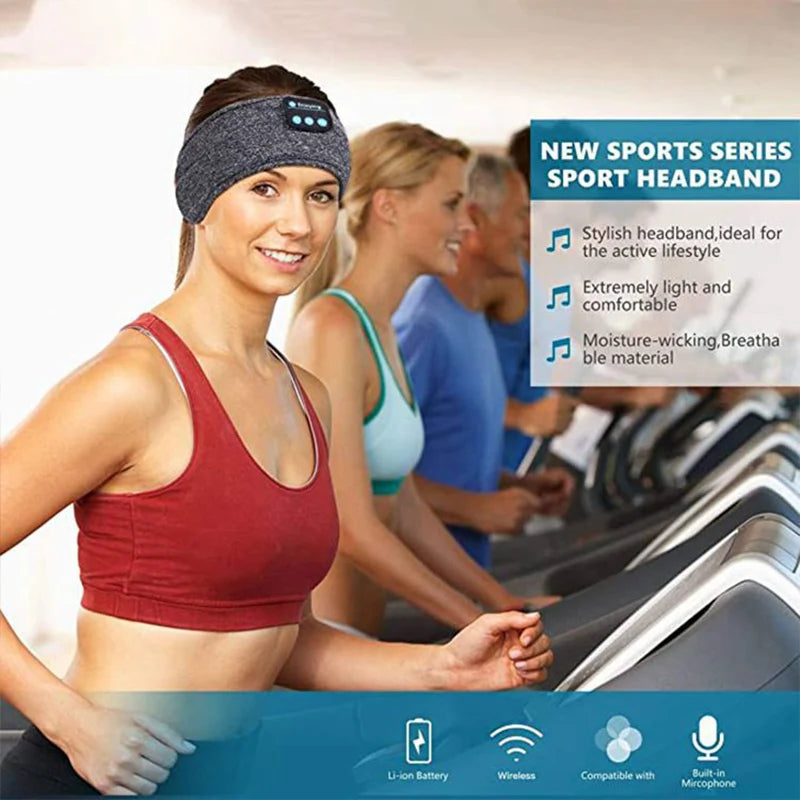 Fitbloom Wireless Bluetooth Sleep Headband & Eye Mask — Noise-Soft, Night-Long Comfort