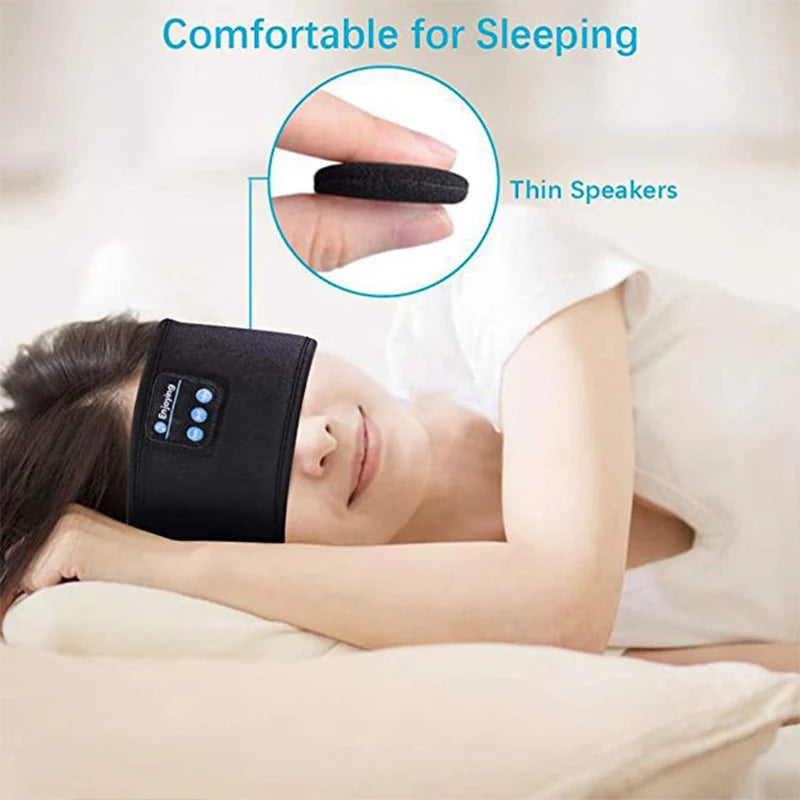 Fitbloom Wireless Bluetooth Sleep Headband & Eye Mask — Noise-Soft, Night-Long Comfort