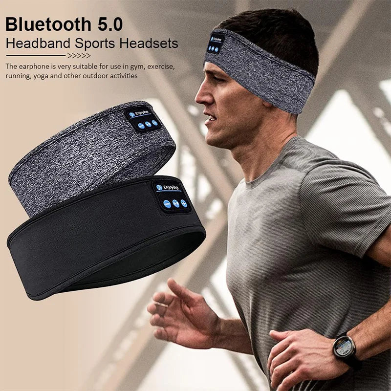 Fitbloom Wireless Bluetooth Sleep Headband & Eye Mask — Noise-Soft, Night-Long Comfort