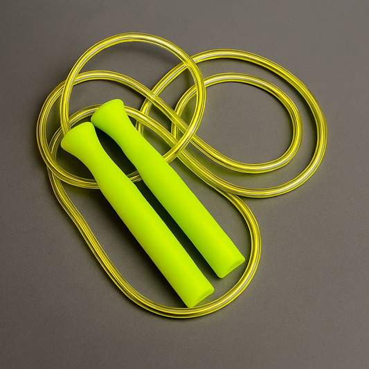Fitbloom Premium Neon Yellow Jump Rope – Adjustable, Ergonomic & Non-Slip